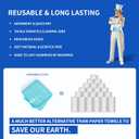 MR.SIGA Microfiber Cleaning Cloth,Pack of 12,Size:12.6" x 12.6" (Assorted)