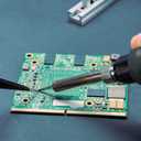 1PC Soldering Station Iron Handle Replacement Compatible for HAKKO 936 w 1321 Heater Core, 50 Watt 24V DC, 5 Pin Soldering BNC Connector (Include Heating Element)