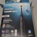 Philips Sonicare 7300 Series Electric Toothbrush - Next-Generation Sonicare Technology, Pressure Sensor, 12 Brushing Settings, SmarTimer, BrushPacer, 21-Day Runtime, Travel Case, Black, HX7421/07
