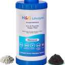 H&G Lifestyles Whole House Iron Water Filter Cartridge, Reduce Iron Manganese Fluoride for Well Water, Fit For Any 10" x 4.5" Whole House Water Filter System