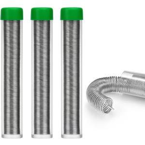 3Pcs Solder Wire Leadfree,High Purity Tin Rosin Core Solder for Electronic Electrical Soldering Components Repair,Low Residue (1.2mm 42g)