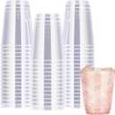  R-kay Clear Plastic Cups - Heavy Duty 10 OZ Disposable Cocktail Glasses, 50 ct.