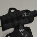 ELEAMY Wrist Weights with Thumb Loops Lock for Women & Men, 0.5lb*2/1lb*2/1.5lb*2/2lb*2/3lb*2,Premium Ice Silk Fabric,Comfortable & Tear Resistant for Walking,Running,Fitness and More (2.0 lbs each (4.0 lbs pair), Black)