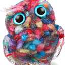 Hand-Carved Natural Crystal Owl Statue Reiki Healing Gemstone Animal Figurines Home Office Car Decoration The Best Gifts 2.4 inches (Multicolor)