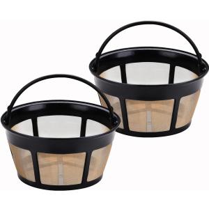 Reusable Coffee Filter for Mr. Coffee 10-12 Cup Coffee Makers - Durable Stainless Steel Mesh Replacement - Flat Bottom Basket Coffee Filter for Mr. Coffee Models - BPA Free & Dishwasher Safe (2 pack)