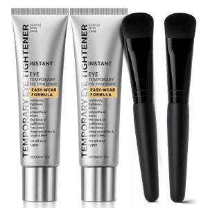 Perfection Instant Eye Tightener Cream - Instant Firming Lotion for Puffiness, Fine Lines & Wrinkles, Lightweight Easy-Wear Formula, Gentle Skin Care for All Skin Types, 2PCS with 2 Brushes