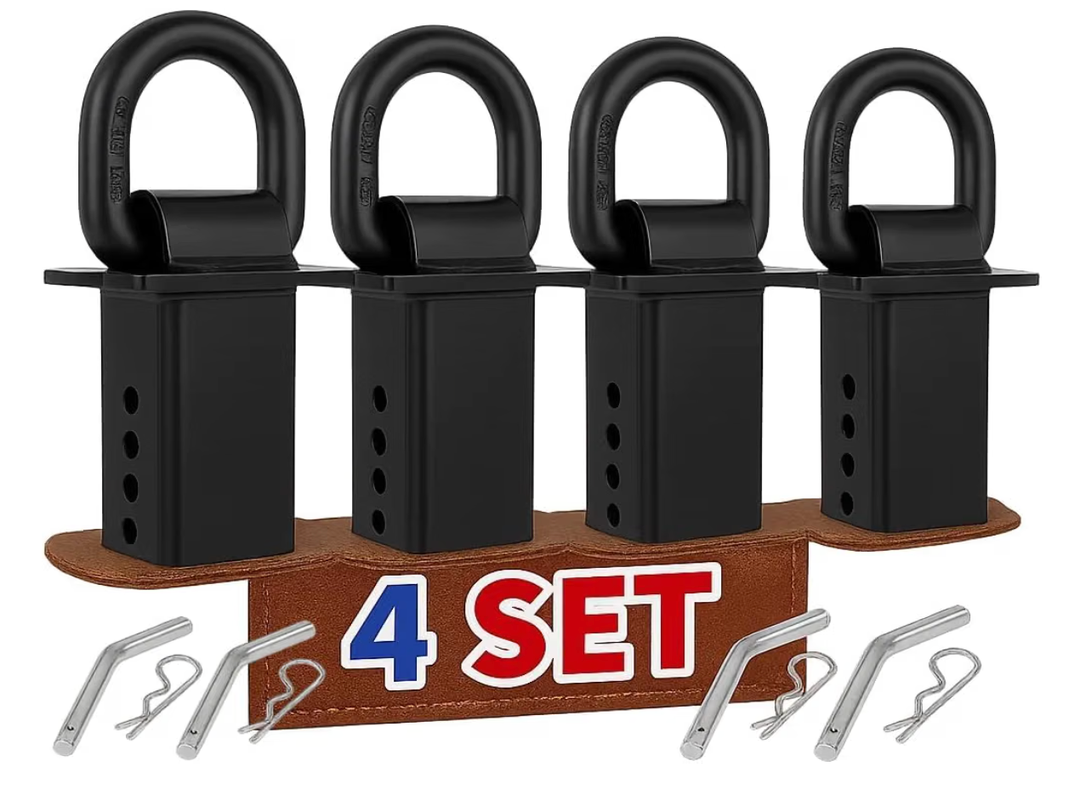Stake Pocket D Rings Heavy Duty 18000lbs Trailer Tie Down Anchors 4Pack