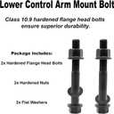 Front Lower Control Arm Mount Bolt "H" kit for Toyota 4Runner (1996-2021), Lexus GX460 (2010-2021), Lexus GX470 (2003-2009), Toyota FJ Cruiser (2007-2014)