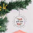 Christian Bible Verses Religious Crystal Ornaments,You are Crystal Ornament Keepsake Sign Plaque, Inspirational Christian Gifts for Women Teen Girls