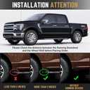 RMOURTEKK Mud Flaps Compatible with Ford F150 2024 2023 2022 2021 (Excludes Raptor Models) Without OEM Fender Flares Front & Rear Mud Guards Black Mud Guard Set(4pc Set)