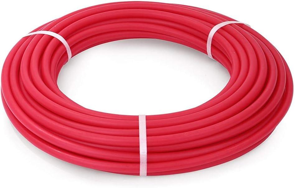 15ft Red 1/4 Inch O.D. RO Tubing at 70F-120PSI to 150F-60PSI NSF Certified CCK 1/4" Flexible water pipes 1/4-inch Plastic Tubing(5)
