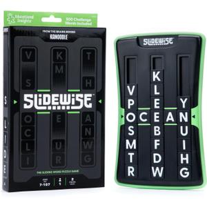 Educational Insights Slidewise - Word Games and Brain Teaser Puzzles for Kids 8-12, Kids Slide Puzzle Game, Travel Size Handheld Puzzle, Single Player Brain Teasers for Adults, Teens, and Children