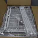 Water Bottle Organizer 5 Tier Free Standing Water Bottle Storage Rack Metal Water Bottle Rack Shelf Large Capacity Bottled Water Holder Beverage Soda Drink Stand for Kitchen Pantry Office,White