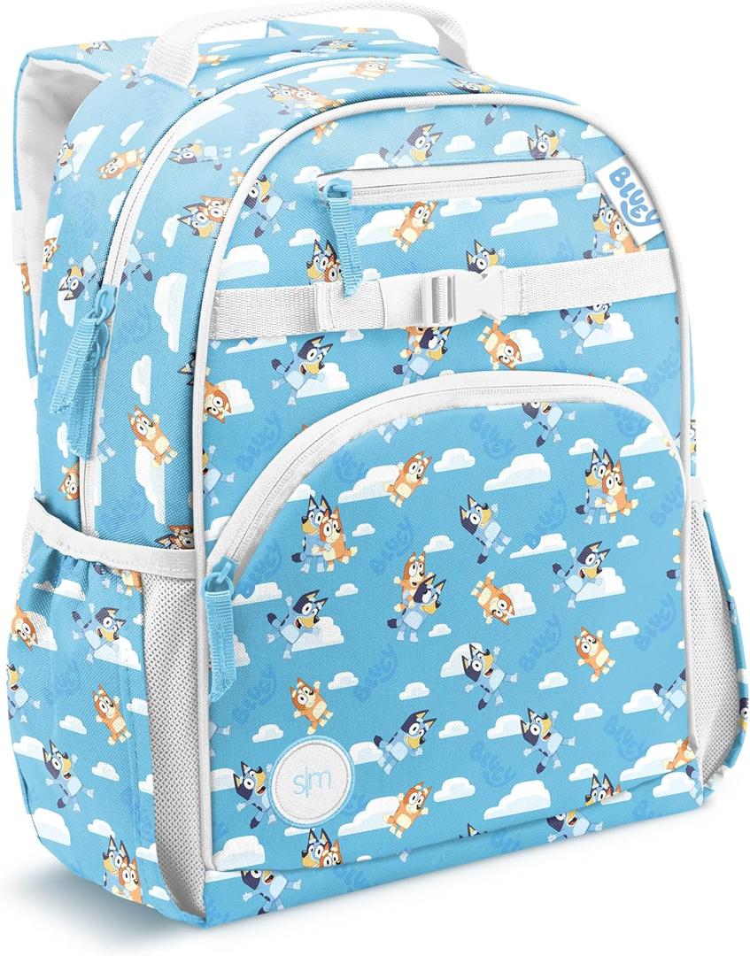 Simple Modern Medium Bluey Toddler Backpack for School Girls and Boys | Kindergarten Elementary Kids Backpack | Fletcher Collection | Kids - 15" tall | Bluey Checkmate