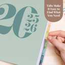 Rileys Academic Planner 2025-2026, Daily, Weekly & Monthly Planner, July 2025 - June 2026, Student Notes Pages, Twin-Wire Binding, Weekly Agenda for School & Work (8.5 x 11-Inches, Green, Typographic)