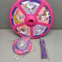 Flooyes Unicorn Sit and Spin Toys for Toddlers Girls 1 2 3 Years Old, Birthday Gifts for 2-4, with LED and Music, 360 Spin (Pink)