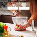 HiCOZY Vacuum Sealer for Food with Visible Water Tank, Powerful Compact Handheld Vacuum Sealer Machine with LED Battery Display, 30 BPA-Free and Reusable Bags, Green