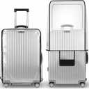 T Tersely Clear PVC Suitcase Cover Protectors 20/24/26/28/30 Inch Suitcase Baggage Covers - Waterproof Dustproof and Anti-Scratch 20-30 Inch Luggage Cover (22inch)