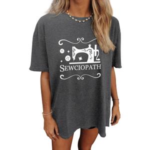 Women's Oversized T Shirts Graphic Tees Summer Short Sleeve Casual Loose Crewneck Basic Tunic Tops Trendy 2025 (XL, Grey)