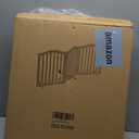 Foldable Wooden Dog Gate - 3-Panel Freestanding Pet Fence, 23.6 Inches, White - Suitable for Doorways & Stairs, Also Works as Baby Gate.