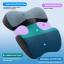 Breast Pillow for Massage, Women's Massage Bolster Face Down Pillow for Sleeping with Non-Slip Bottom, Home Head Cushion and Chest Cushion for SPA-Dark Gray