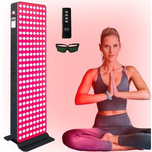 EXESAS Red Light Therapy Device for Full Body, 630nm, 660nm, 810nm & 850nm, Near Infrared Dual-Chip Clinical Grade LED Panel for Smooth Skin, Weight, Pain and Overall Wellness (200LED)