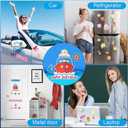 Leumoi 27 Pcs Birthday Cruise Door Magnets Decorations Funny Stateroom Pink Cruise Ship Door Magnets Decorations Magnetic Reusable for Happy Birthday Cabin Ship Carnival Fridge Car Accessories(Cake)