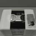Bonsaii Safe Box with Electronic Keypad, Steel Security Lock Box with Key, 0.23 Cubic Feet, 9.06" W x 6.69" D x 6.69" H, Small Hidden Safe for Cash Jewelry