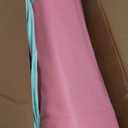 AKSPORT Inflatable Gymnatsics Mat Tumble Track 10ft 13ft 16ft 20ft 23ft Air Tumbling Mat with Air Pump for Home Use/Training/Cheerleading/Yoga (Green Pink)