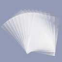 Clear Document Folder Copy Safe Project Pockets Fits 8.5x11 Letter Size US Paper,10/30/50/100Pack L-Type Plastic Clear Paper Sleeves Protector Resume File Poly Jacket Folders Organizer in Transparent