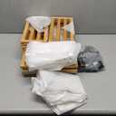 Bamboo Under Bed Storage Containers- Underbed Organizer with Wheels with Large Capacity Dust Bag,Sturdy Wood Rolling Under Bed Shoe Storage Organizer 2 Packs (Nature, 2 Packs (23.62"16.54"))