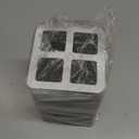 Baquler 300 Pack Disposable Shower Drain Hair Catcher Bulk 4 inch Square Screen Floor Drain Sticker Mesh Cover for Bathroom Kitchen Bathtub Sink Laundry Sewer Human and Pet Hair