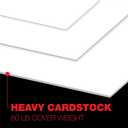 Accent Opaque 11 x 17 White Cardstock Paper, 80lb, 216gsm 200 Sheets (1 Ream) Premium Smooth Heavy Cardstock, Printer Paper for Invitations, Cards, Menus, Business Cards 188092R