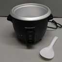 Elite Gourmet ERC003BX Electric Rice Cooker with Automatic Keep Warm Makes Soups, Stews, Grains, Hot Cereals, 6 Cups Cooked (3 Cups Uncooked), Black