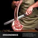 YFWOOD Slicing Carving Knife, 12 inch Brisket Knife for Meat Cutting, BBQ, Turkey  Razor Sharp High Carbon Stainless Steel Slicing Knives, Full Tang, Ergonomic Handle, Professional Chef's Knives