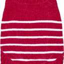 Blueberry Pet Cozy Soft Chenille Classy Striped Dog Sweater in Hot Pink, Back Length 16", Pack of 1 Clothes for Dogs