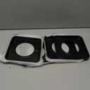 4 Pack Gas Range Drip Pans Square Reusable Black BN24 Burner Covers (7.7''*7.7'') Replaces WP786333, AP6011553, PS11744751 Liner Covers by Puxyblue