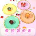 120 Pcs 9 Inch Neon Paper Plates, Disposable Round Colorful Party Plates, Vibrant Yellow Orange Pink Green for Christmas New Year Bachelorette Birthday Glow Party Decorations