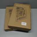 2 x IEEK Kitchen Drawer Organizer for Cutlery and Utensils,Adjustable Silverware Drawer Organizer Tray,Kitchen Storage Divider for Spatula Tools,Gadgets,Forks,Knives,Spoons and Chopsticks,Black-L