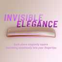 2 x Elegant Amber & Black Gel Press On Nails - Medium Square Press On Nails for Office - 24 Pcs, 12 Sizes - Fake Nails - No Glue Needed - Glossy & Durable - Lasting Up to 2 Weeks