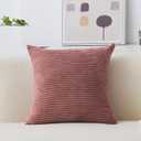 Home Brilliant 18x18 in 1Pc, Dry Pink Pillow Cover