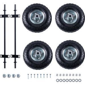 Generator Wheel Kit Compatible with Predator 9000 8750 6500 generator 4 PCS 10-inch pneumatic tires