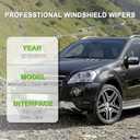 PARRATI Windshield Wipers for ML350 2012-2015/GLE350 2016-2017,26"+23" Front and 12" Rear,OEM Replacement Wiper Blades,Quiet & Streak-Free(Set of 3)