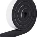 MAGZO Weather Stripping Door Seal 2 Inches W X 1 Inch T, Strong Adhesion and High Resilience Air Conditioner Foam Insulation for Furniture, Total Length 6.5 Feet (1 Roll)