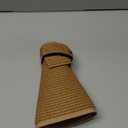 Yountoon Sun Straw Visor Hats for Women Wide Brim Roll-Up Packable UPF 50+(Khaki)