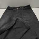 EVALESS Womens Baggy Barrel Jeans High Waisted Wide Leg Boyfriend Denim Ankle Pants (12, Black)