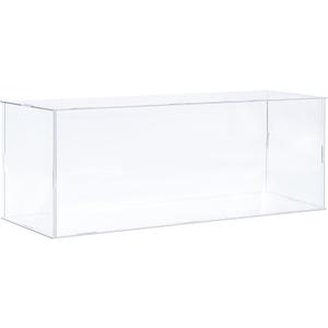 MECCANIXITY Acrylic Display Case Plastic Box Clear Assemble Dustproof Showcase 16x6.3x6.1 Inch for Collectibles Items