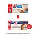 Atkins Milk Chocolate Delight High Protein Shake, 15g Protein, 2g Net Carb, 1g Sugar, Keto Friendly, Chocolate Flavored Protein Shakes, 12 Count (EXP 07/12/26)