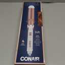 Conair Double Ceramic 1-1/2 Inch Curling Iron, 1.5-Inch Barrel Creates Soft Waves and Curls, Hair Curler for Use on Medium and Long Hair, White (White/Rose Gold)