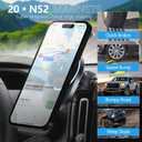 CLEC for Volvo XC40 2019-2026 Magnetic Wireless Charger Car Phone Holder Mount Custom Fit for Volvo XC40 2019-2026 15W Fast Charging Car Phone Holder Wireless Charger